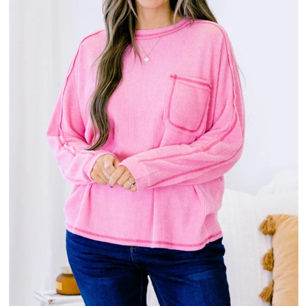 NEW Chic Soul Just Move Along Top, Candy Pink Sz 1X/2X
